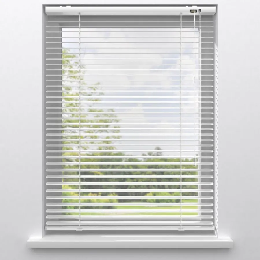 Kwantum Aluminium Jaloezieën|Jaloezieën*Aluminium Jaloezie Bent 25mm Wit