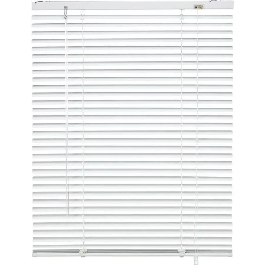 Kwantum Jaloezieën|Houten Jaloezieën*Aluminium Jaloezie Jade Wit 25mm 180x175 Cm