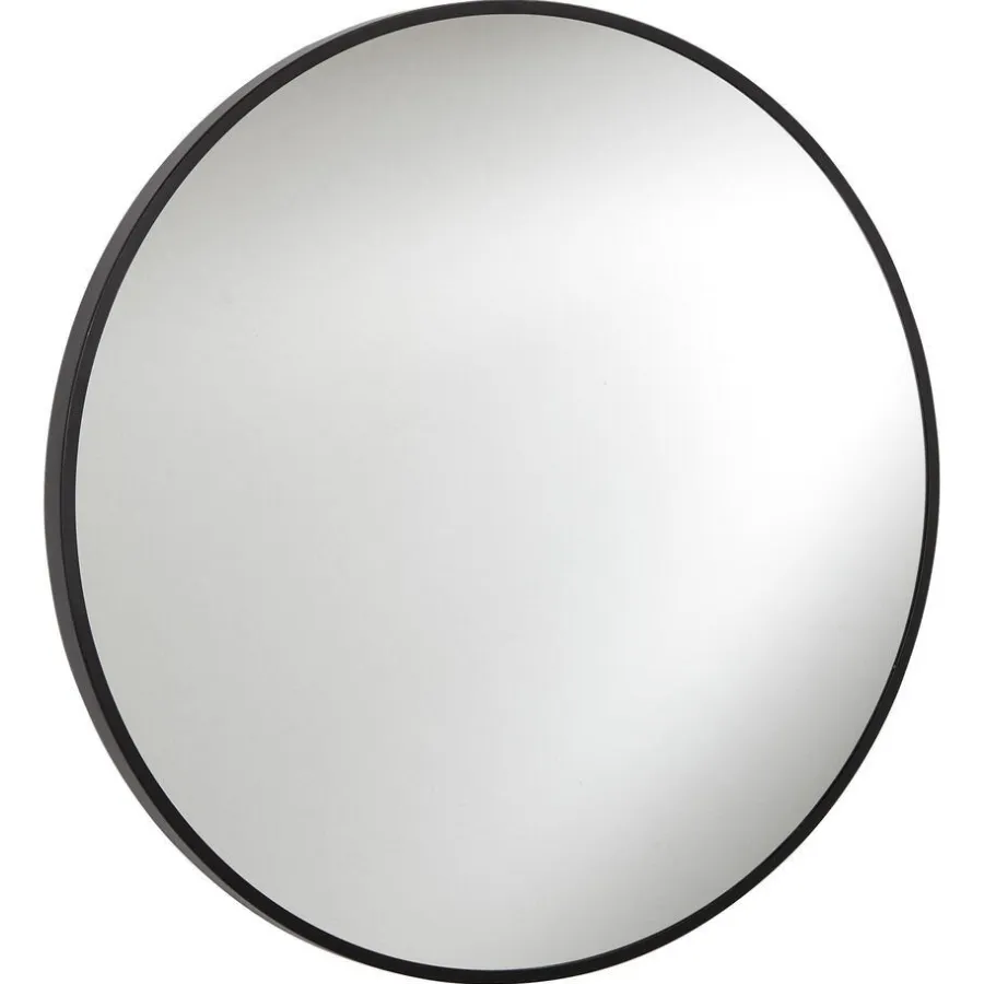 Kwantum Badkameraccessoires|Spiegels*Badkamerspiegel Ø80 Cm Zwart