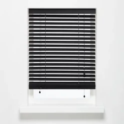 Kwantum Houten Jaloezieën*Bamboe Jaloezie Jax Zwart 80x175 Cm 080X175CM