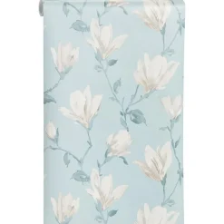 Kwantum Vliesbehang*Behang Lea Blauw Multicolor