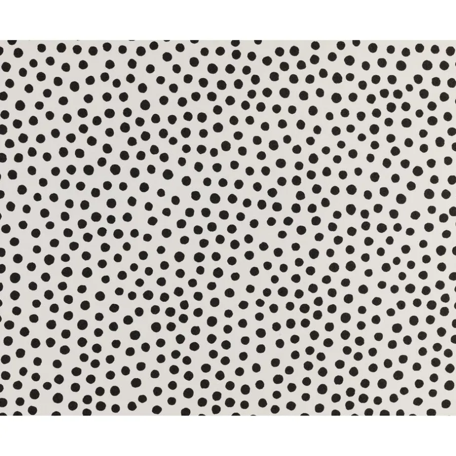 Kwantum Vliesbehang*Behang Polka Zwart Wit