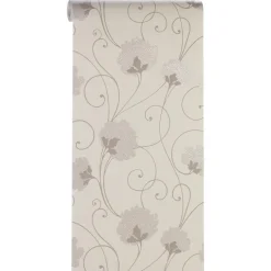 Kwantum Vliesbehang*Behang Romy Beige
