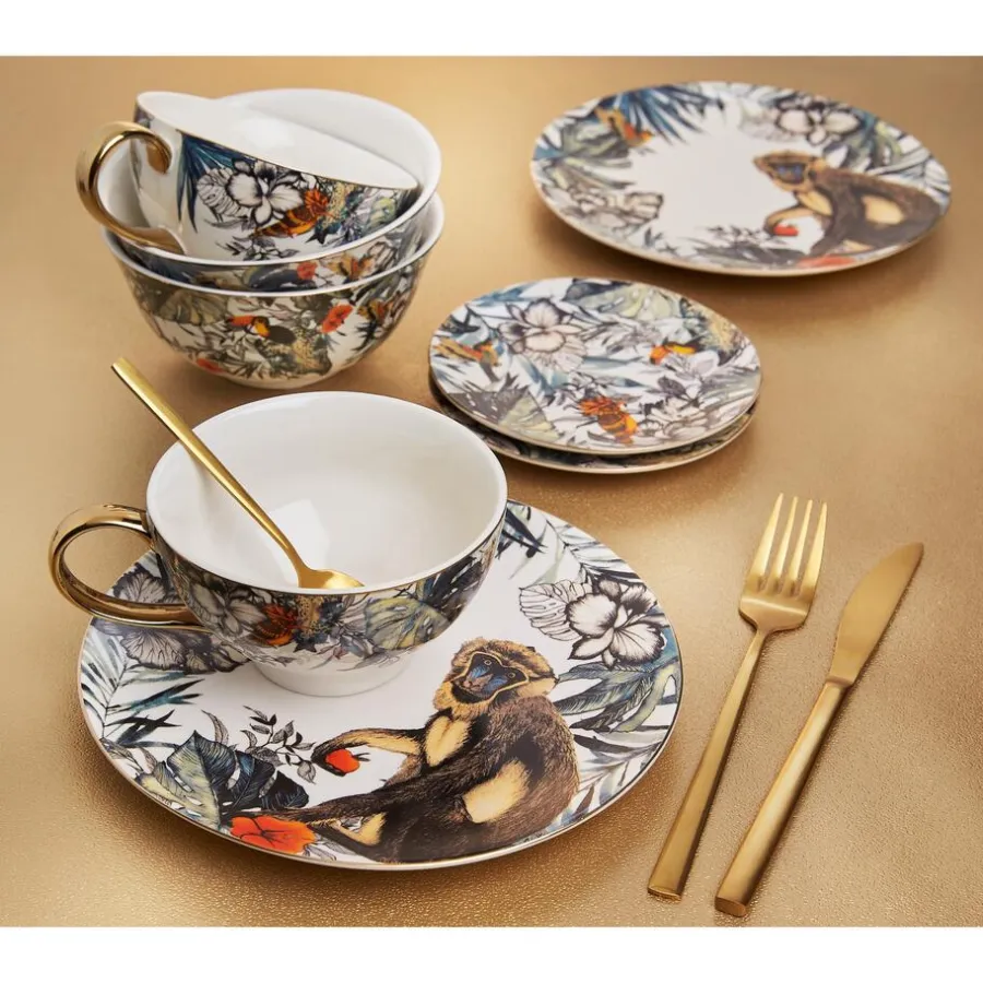 Kwantum Kerstservies*Bestekset 16-Delig Goud