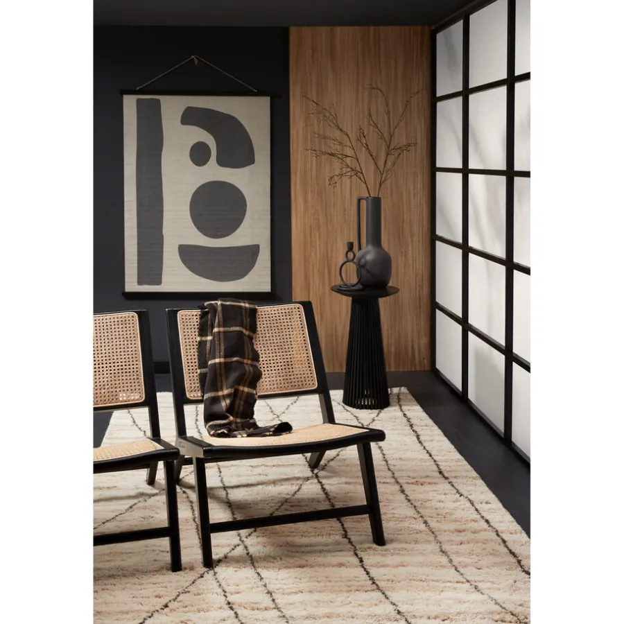 Kwantum Salontafels|Bijzettafels*Bijzettafel Latera Zwart ø 35x60 Cm