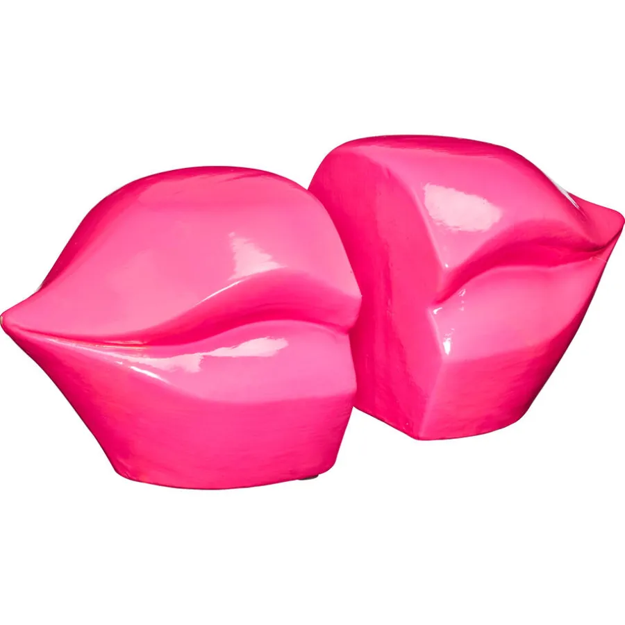 Kwantum Decoratie Beelden*Boekensteun Lips Fuchsia