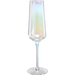 Kwantum Kerstservies*Champagneglas Ribbel Holo 300ml