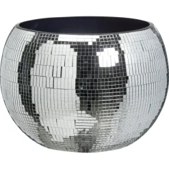 Kwantum Kerstservies|Glazen*Champagnekoeler Disco ⌀25cm Zilver
