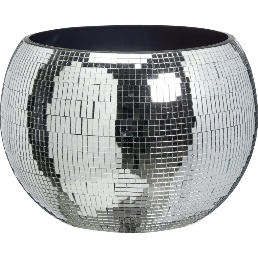 Kwantum Kerstservies|Glazen*Champagnekoeler Disco ⌀25cm Zilver