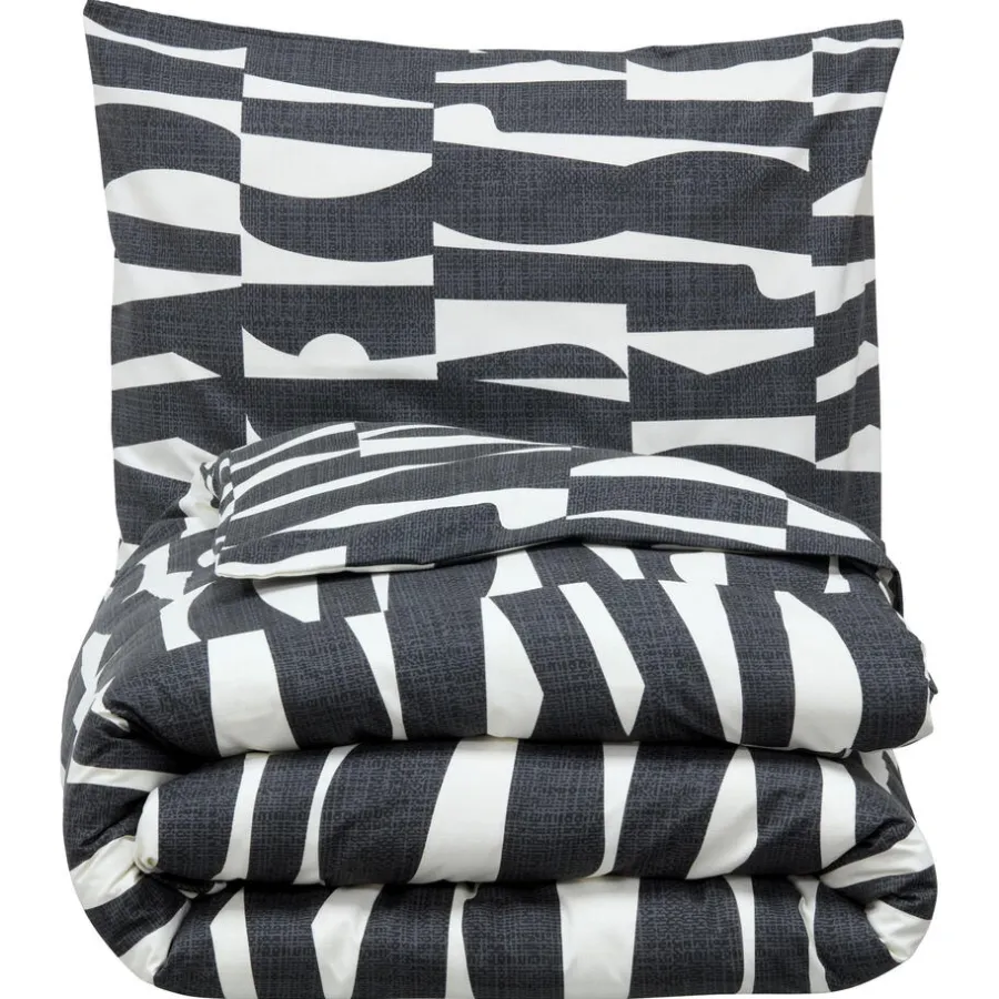 Kwantum Dekbedovertrekken|Beddengoed*Dekbedovertrek Flanel Ozzie Zwart Wit 140x220 Cm 140X220CM