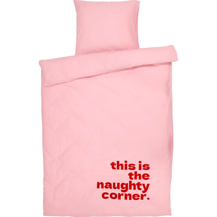 Kwantum Dekbedovertrekken|Beddengoed*Dekbedovertrek Naughty Corner Roze 240x240 Cm 240X240CM