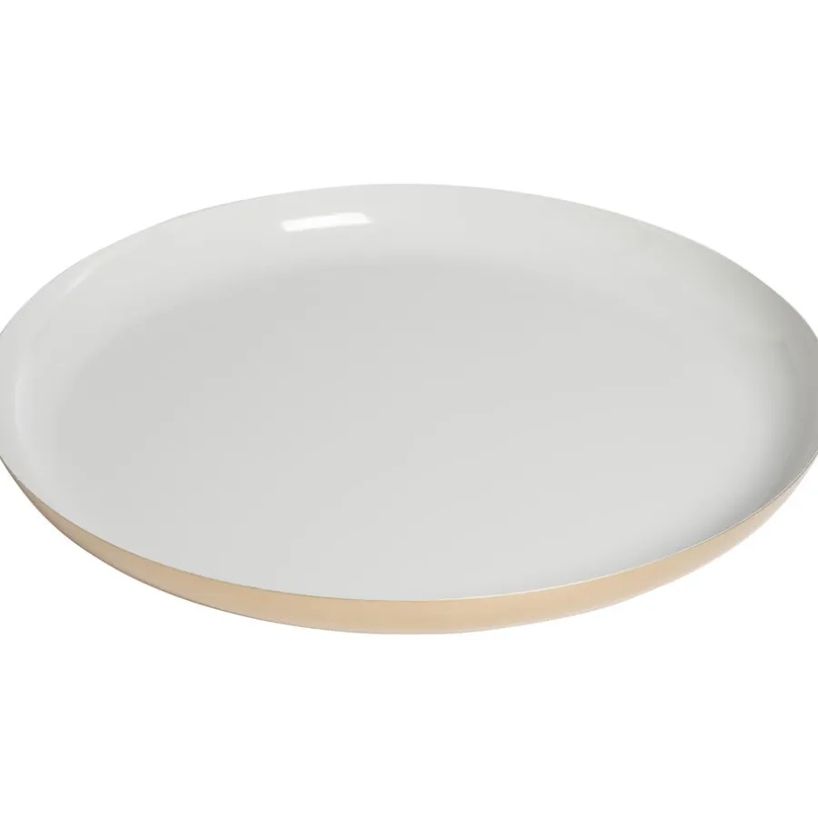 Kwantum Kaarsenplateaus|Kaarsenplateaus*Dienblad Toula Metaal Off-White