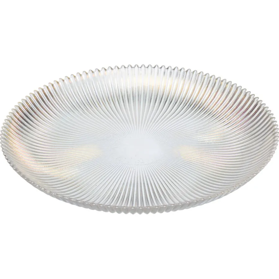 Kwantum Kerstservies|Borden*Dinerbord Ribbel Holo - ⌀21cm