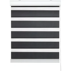 Kwantum Duo-Rolgordijnen*Duo Rolgordijn Eva Antraciet 100x175 Cm 100X175CM