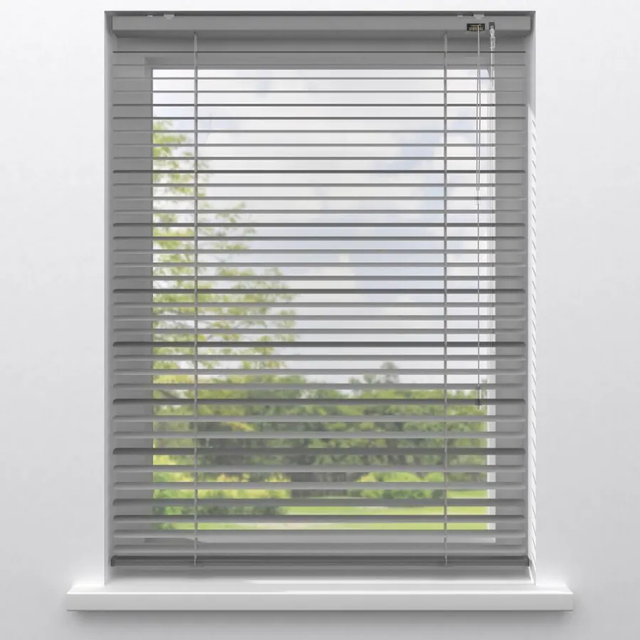 Kwantum Aluminium Jaloezieën|Houten Jaloezieën*Fenstr Aluminium Jaloezie Alix 25mm Grijs