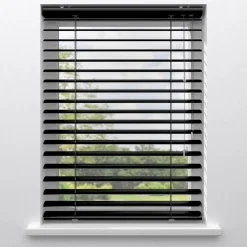 Kwantum Aluminium Jaloezieën|Houten Jaloezieën*Fenstr Aluminium Jaloezie Bodine 50mm Zwart
