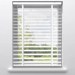 Kwantum Aluminium Jaloezieën|Houten Jaloezieën*Fenstr Aluminium Jaloezie Carlin 50mm Wit