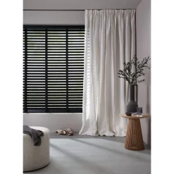 Kwantum Aluminium Jaloezieën|Houten Jaloezieën*Fenstr Bamboe Jaloezie Tijl 65mm Zwart