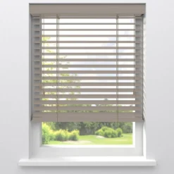 Kwantum Aluminium Jaloezieën|Houten Jaloezieën*Fenstr Bamboe Jaloezie Tijl 65mm Zand