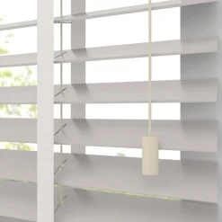 Kwantum Houten Jaloezieën|Jaloezieën*Fenstr Bamboe Jaloezie Wessel Off White 50mm Offwhite