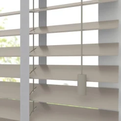 Kwantum Houten Jaloezieën|Jaloezieën*Fenstr Bamboe Jaloezie Wessel 50mm Taupe
