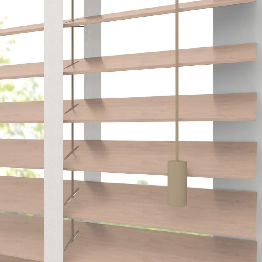 Kwantum Jaloezieën*Fenstr Bamboe Jaloezie Wietze Beige 50mm Naturel