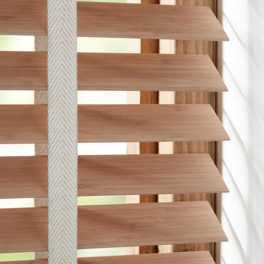 Kwantum Jaloezieën*Fenstr Bamboe Jaloezie Wietze Beige 50mm Naturel