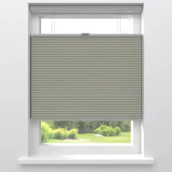 Kwantum Plisségordijnen*Fenstr Dubbel Plissé 45mm Lotte Lichtdoorlatend Grijs