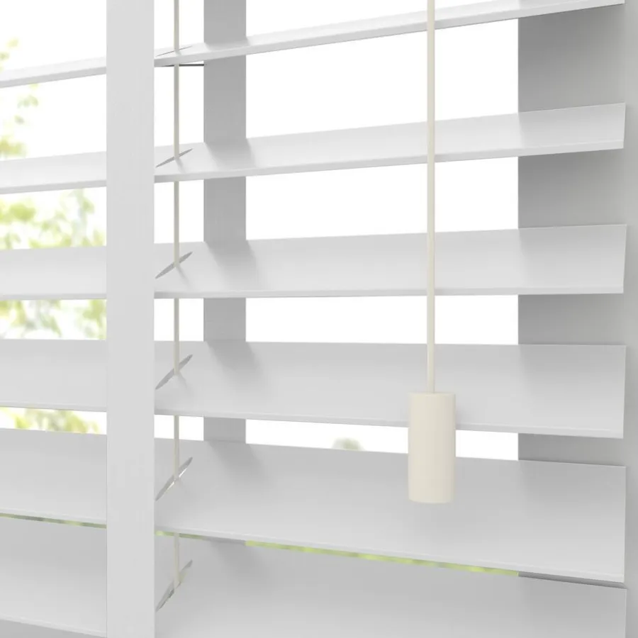 Kwantum Houten Jaloezieën|Jaloezieën*Fenstr Houten Jaloezie Hein Off-White 50mm Offwhite