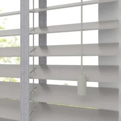 Kwantum Houten Jaloezieën|Jaloezieën*Fenstr Houten Jaloezie Wouter Licht Grijs 50mm LichtGrijs