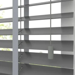Kwantum Houten Jaloezieën|Jaloezieën*Fenstr Houten Jaloezie Wouter Midden Grijs 50mm Mid.Grijs