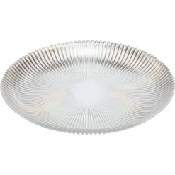 Kwantum Kerstservies|Borden*Gebaksbord Ribbel Holo - ⌀18cm