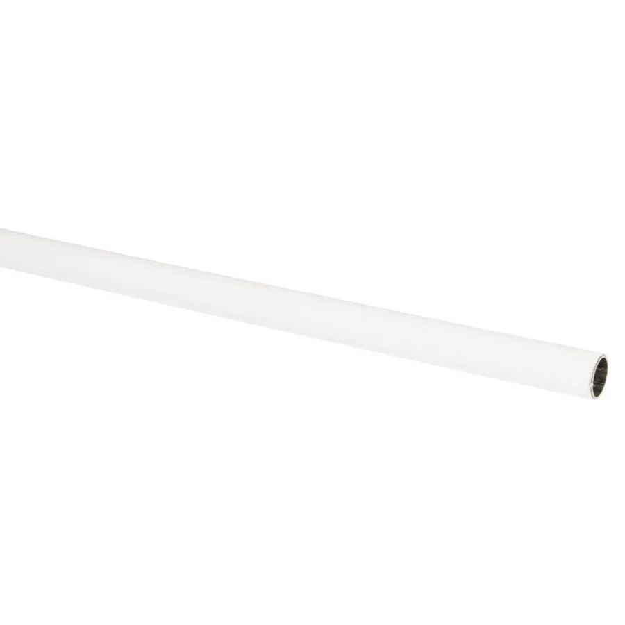 Kwantum Gordijnroedes*Gordijnroede 100 Cm Wit Kunststof - Ø13mm