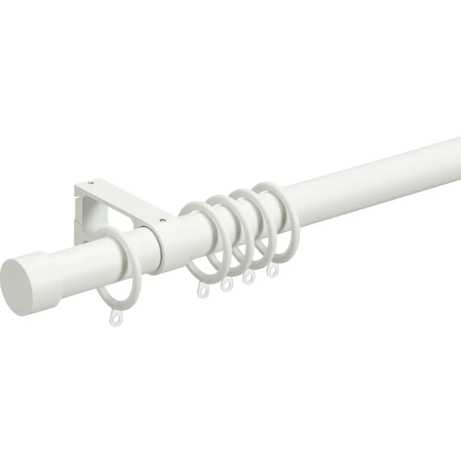 Kwantum Gordijnroedes*Gordijnroede 120 Cm Wit Metaal Ø28mm