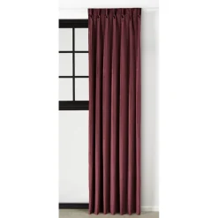 Kwantum Vouwgordijnen|Gordijnen*Gordijn Velours Romeo Bordeaux