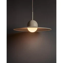 Kwantum Hanglampen*Hanglamp Beanie Off-white ø 45x120 Cm Ø045X120CM