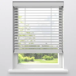 Kwantum Houten Jaloezieën|Jaloezieën*Houten Jaloezie Xander 50mm Wit