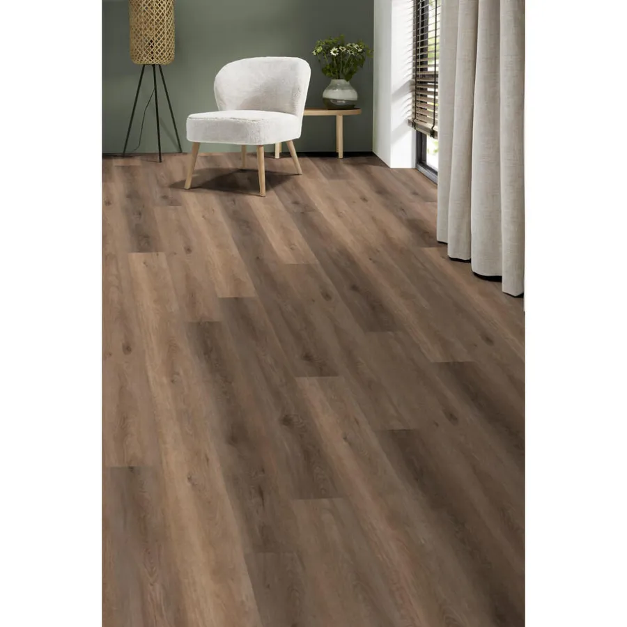 Kwantum Klik Pvc-Vloeren*2in1 Klik PVC Fender Eiken Met Geïntegreerde Ondervloer Je berekent hoeveel meters je nodig hebt door lengte en breedte in te vullen