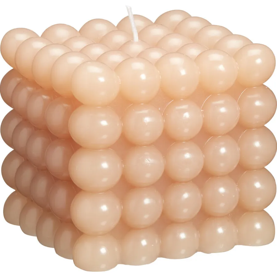 Kwantum Kaarsen & Theelichten|Kaarsen & Theelichten*Kaars Cube Beige
