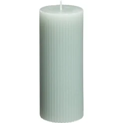 Kwantum Kaarsen & Theelichten|Kaarsen & Theelichten*Kaars Rustiek Ribbel Mint 15 Cm