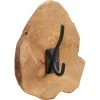 Kwantum Wanddecoratie*Kapstokhaak Hout Bruin