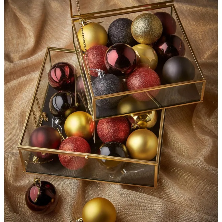 Kwantum Kerstballen & Kerstornamenten*Kerstbal 10 Stuks Bruin