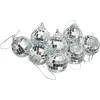 Kwantum Kerstballen & Kerstornamenten*Kerstballen Disco Zilver - 8 Stuks