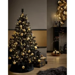 Kwantum Kerstboomrokken*Kerstboomrok Velours Zwart