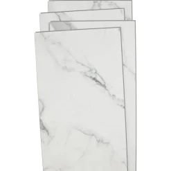 Kwantum Klik Pvc-Vloeren*Klik PVC Marble Wit Tegel XL Plank Je berekent hoeveel meters je nodig hebt door lengte en breedte in te vullen