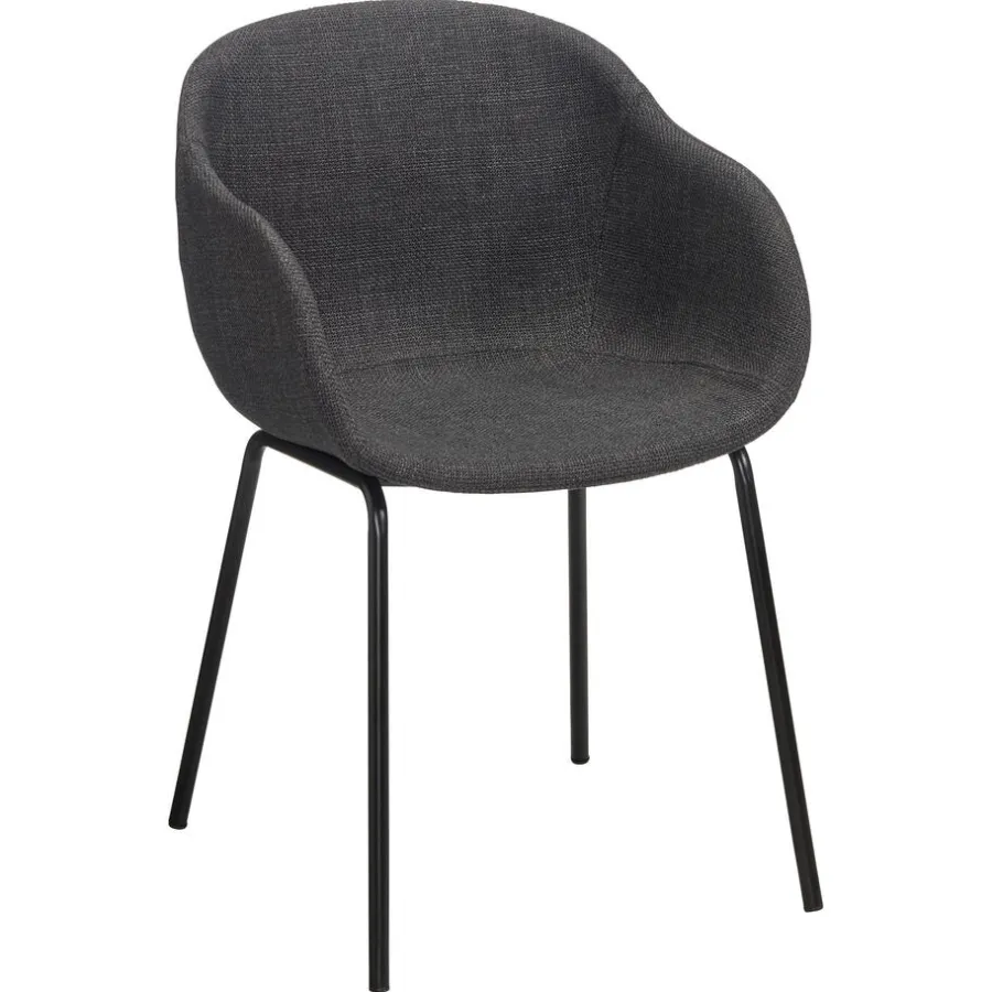 Kwantum Eetkamerstoelen*Kuipstoel Carano Antraciet