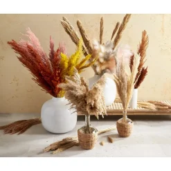 Kwantum Kunstplanten & Kunstbloemen*Kunsttak Pluim Lichtbruin