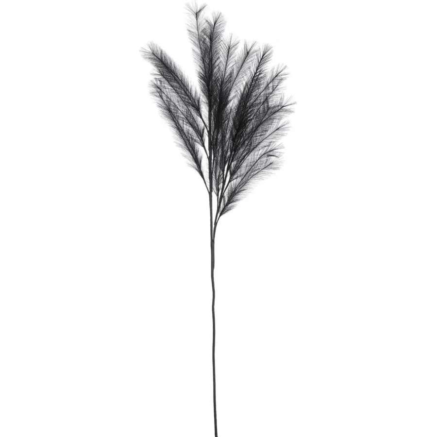 Kwantum Kunstplanten & Kunstbloemen*Kunsttak Pluim Zwart