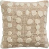 Kwantum Sierkussens*Kussen Chenille Dot Naturel 45x45 Cm