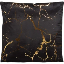 Kwantum Sierkussens*Kussen Marmer Zwart 45x45 Cm